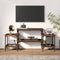 vidaXL - Tv-meubel - 117x35x52 - cm - bewerkt - hout - bruin - eikenkleur