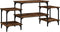vidaXL - Tv-meubel - 117x35x52 - cm - bewerkt - hout - gerookt - eikenkleurig