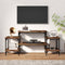 vidaXL - Tv-meubel - 117x35x52 - cm - bewerkt - hout - gerookt - eikenkleurig