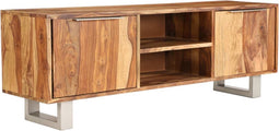 vidaXL - Tv-meubel - 118x30x40 - cm - sheeshamhout - met - honing - afwerking