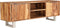 vidaXL - Tv-meubel - 118x30x40 - cm - sheeshamhout - met - honing - afwerking