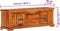 vidaXL - Tv-meubel - 119x30x40 - cm - massief - acaciahout