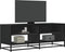 vidaXL - Tv-meubel - 120,5x40x46 - cm - bewerkt - hout - en - metaal - zwart