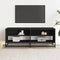 vidaXL - Tv-meubel - 120,5x40x46 - cm - bewerkt - hout - en - metaal - zwart