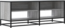 vidaXL - Tv-meubel - 120,5x40x46 - cm - bewerkt - hout - metaal - grijs - sonoma - eiken