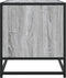 vidaXL - Tv-meubel - 120,5x40x46 - cm - bewerkt - hout - metaal - grijs - sonoma - eiken