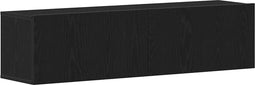 vidaXL - Tv-meubel - 120x30x30,5 - cm - spaanplaat - zwart - eikenkleurig