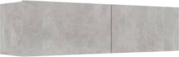 vidaXL - Tv-meubel - 120x30x30 - cm - bewerkt - hout - betongrijs
