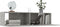 vidaXL - Tv-meubel - 120x30x30 - cm - bewerkt - hout - betongrijs