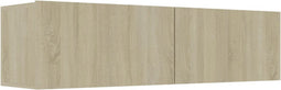 vidaXL - Tv-meubel - 120x30x30 - cm - bewerkt - hout - sonoma - eikenkleurig
