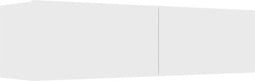 vidaXL - Tv-meubel - 120x30x30 - cm - bewerkt - hout - wit