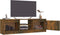 vidaXL - Tv-meubel - 120x30x35,5 - cm - bewerkt - hout - gerookt - eikenkleurig