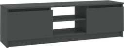 vidaXL - Tv-meubel - 120x30x35,5 - cm - bewerkt - hout - grijs