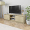 vidaXL - Tv-meubel - 120x30x35,5 - cm - bewerkt - hout - sonoma - eikenkleurig