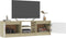 vidaXL - Tv-meubel - 120x30x35,5cm - bewerkt - hout - wit - en - sonoma - eikenkleurig