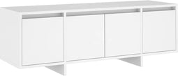 vidaXL - Tv-meubel - 120x30x40,5 - cm - bewerkt - hout - wit