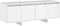 vidaXL - Tv-meubel - 120x30x40,5 - cm - bewerkt - hout - wit