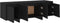 vidaXL - Tv-meubel - 120x30x40,5 - cm - bewerkt - hout - zwart