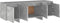 vidaXL - Tv-meubel - 120x30x40,5 - cm - spaanplaat - betongrijs