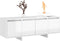 vidaXL - Tv-meubel - 120x30x40,5 - cm - spaanplaat - hoogglans - wit