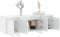 vidaXL - Tv-meubel - 120x30x40,5 - cm - spaanplaat - hoogglans - wit