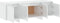 vidaXL - Tv-meubel - 120x30x40,5 - cm - spaanplaat - hoogglans - wit