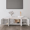vidaXL - Tv-meubel - 120x30x40,5 - cm - spaanplaat - hoogglans - wit