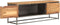 vidaXL - Tv-meubel - 120x30x40 - cm - gerecycled - teakhout - en - staal