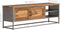 vidaXL - Tv-meubel - 120x30x40 - cm - gerecycled - teakhout - en - staal