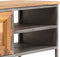 vidaXL - Tv-meubel - 120x30x40 - cm - gerecycled - teakhout - en - staal
