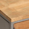 vidaXL - Tv-meubel - 120x30x40 - cm - gerecycled - teakhout - en - staal