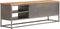 vidaXL - Tv-meubel - 120x30x40 - cm - gerecycled - teakhout - en - staal