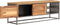 vidaXL - Tv-meubel - 120x30x40 - cm - gerecycled - teakhout - en - staal