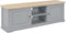 vidaXL - Tv-meubel - 120x30x40 - cm - hout - grijs