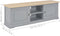vidaXL - Tv-meubel - 120x30x40 - cm - hout - grijs