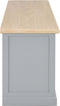 vidaXL - Tv-meubel - 120x30x40 - cm - hout - grijs