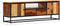 vidaXL - Tv-meubel - 120x30x40 - cm - massief - gerecycled - hout - en - staal