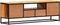 vidaXL - Tv-meubel - 120x30x40 - cm - massief - gerecycled - hout - en - staal