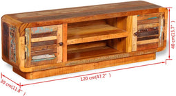 vidaXL - Tv-meubel - 120x30x40 - cm - massief - gerecycled - hout