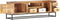 vidaXL - Tv-meubel - 120x30x40 - cm - massief - gerecycled - hout