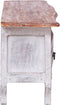 vidaXL - Tv-meubel - 120x30x40 - cm - massief - mahoniehout - wit