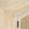 vidaXL - Tv-meubel - 120x30x40 - cm - massief - mangohout - en - natuurlijk - riet