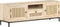 vidaXL - Tv-meubel - 120x30x40 - cm - massief - mangohout - en - natuurlijk - riet