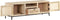vidaXL - Tv-meubel - 120x30x40 - cm - massief - mangohout - en - natuurlijk - riet