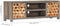 vidaXL - Tv-meubel - 120x30x40 - cm - massief - mangohout - grijs