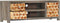 vidaXL - Tv-meubel - 120x30x40 - cm - massief - mangohout - grijs