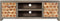 vidaXL - Tv-meubel - 120x30x40 - cm - massief - mangohout - grijs