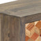 vidaXL - Tv-meubel - 120x30x40 - cm - massief - mangohout - grijs