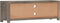 vidaXL - Tv-meubel - 120x30x40 - cm - massief - mangohout - grijs