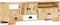 vidaXL - Tv-meubel - 120x30x40 - cm - massief - mangohout